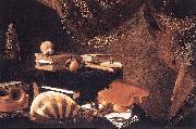 BASCHENIS, Evaristo Still-Life with Musical Instruments oil painting